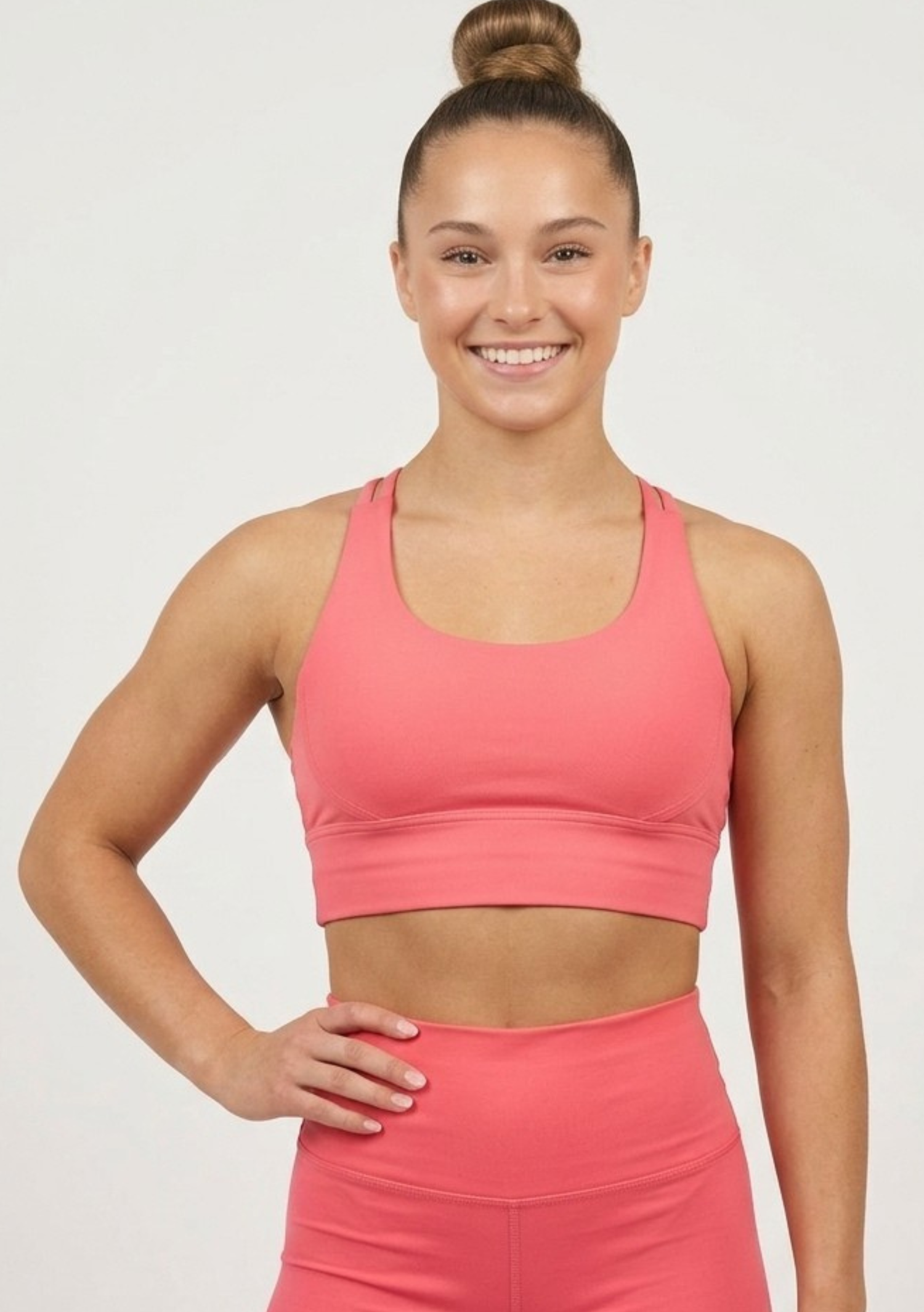 Brassière soft touch - rose corail